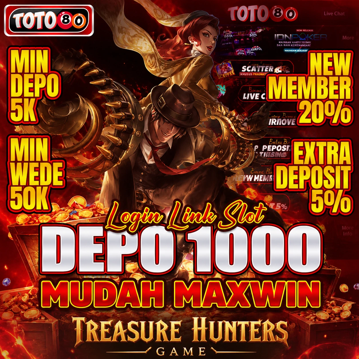 TOTO80 Treasure Hunters Game